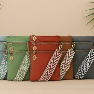 Artizanni Womens Crossbody Vegan Clutch with Guitar Strap BOXING DAY DEALS